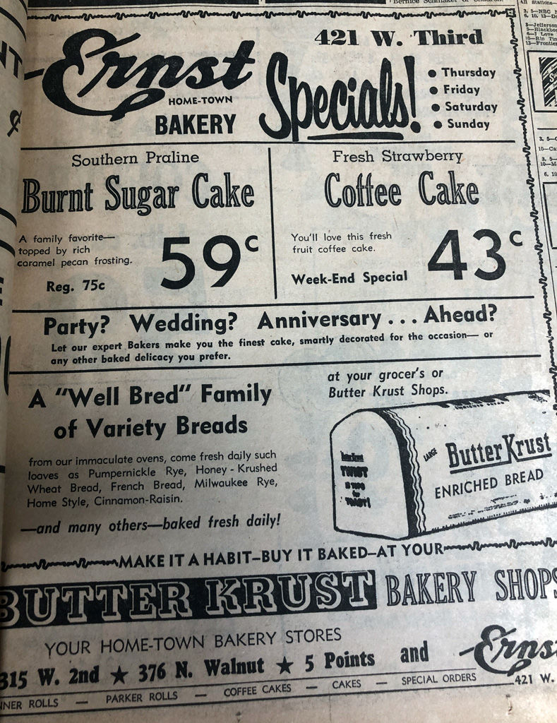 Ernst Bakery Lunch Counter